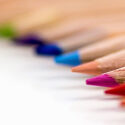 array of rainbow pencils